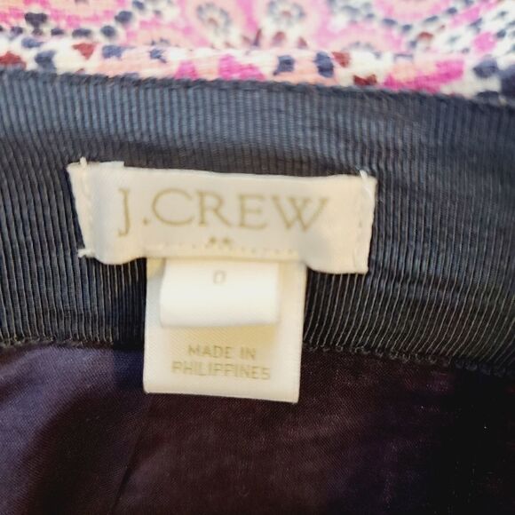 J Crew Skirt Pink and Black Size 0 - Picture 6 of 6